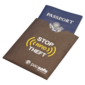 Sleeve protector de pasaporte con bloqueador de RFID