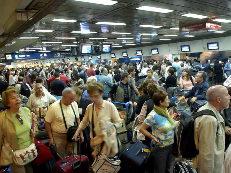Conflictos gremiales en Aeroparque. Foto: Clarín