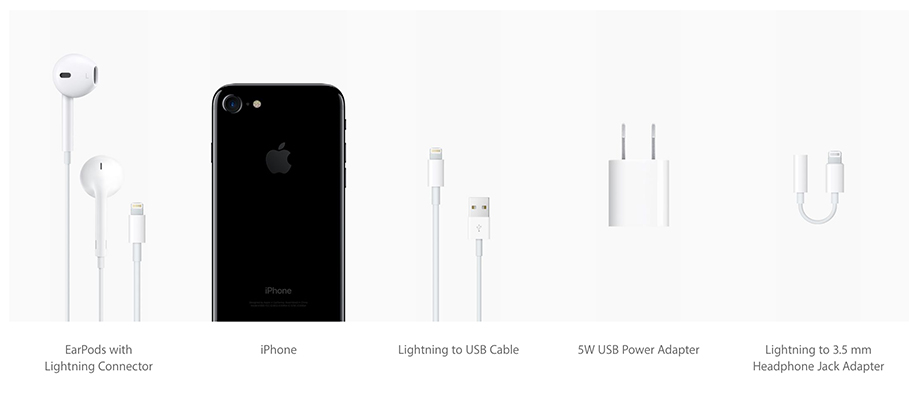 Incluído en la caja del iPhone 7